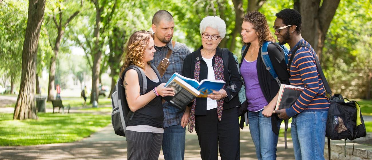 Group of diverse students