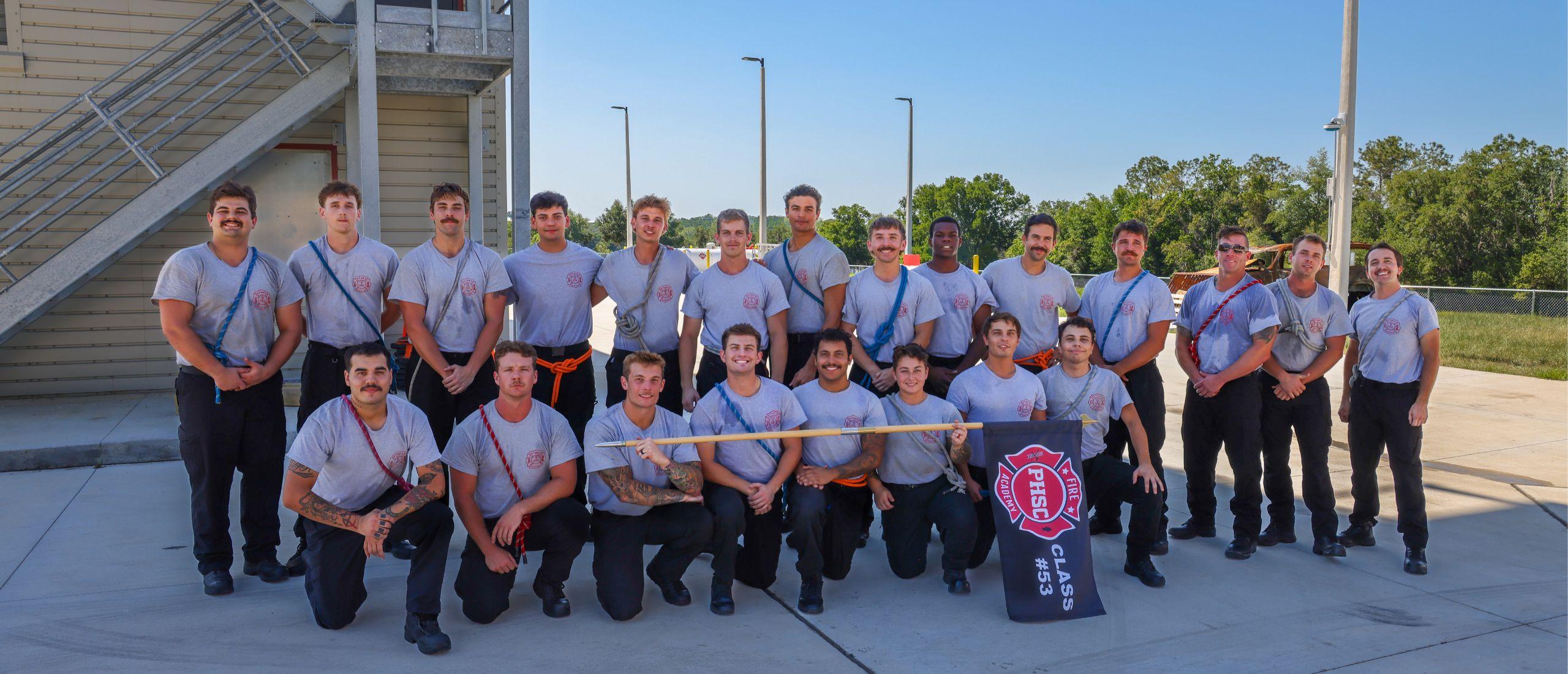 PHSC's fire academy program students