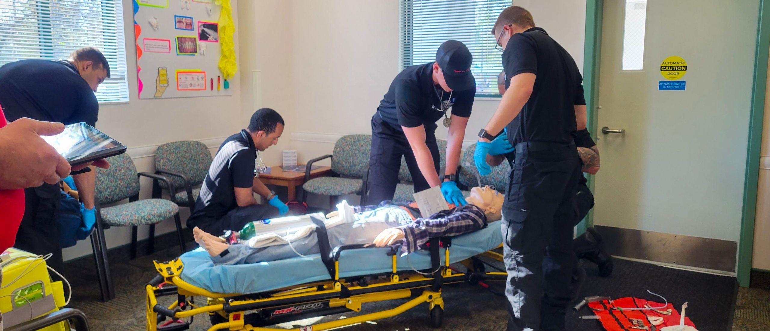 PHSC students in the paramedic program