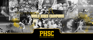 Collage of baseball team photos from the championship tournament.