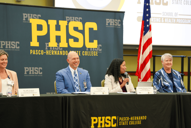 Dr. Sally Seymour, Dr. Eric Hall, Shevaun Harris and Kim Smoack