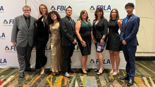 Caleb Barnhart, Samantha Mutter, Emmalise Feliciano, Joe Conte,  Krista Knowles, Nicole Miller, Holland Haley, and Gilberto Mattei-Fernandez