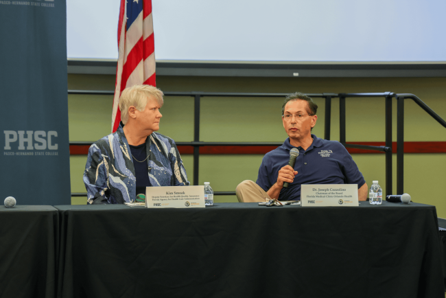 Kim Smoak and Dr. Joseph Cozzolino