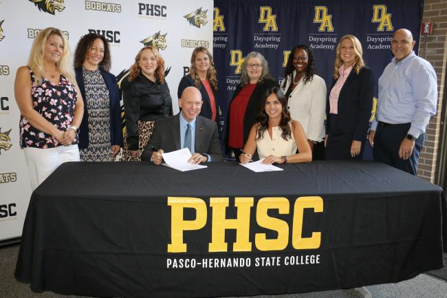 PHSC and Dayspring Academy leadership join together to expand early college partnerships