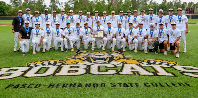 PHSC’s Men’s Baseball Team after winning the FCSAA D-2 Region 8 State Tournament.